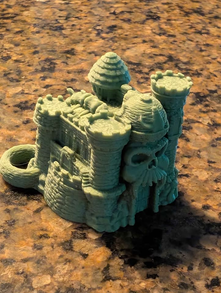 Castle Grayskull 3D printed Keychain Medium Size