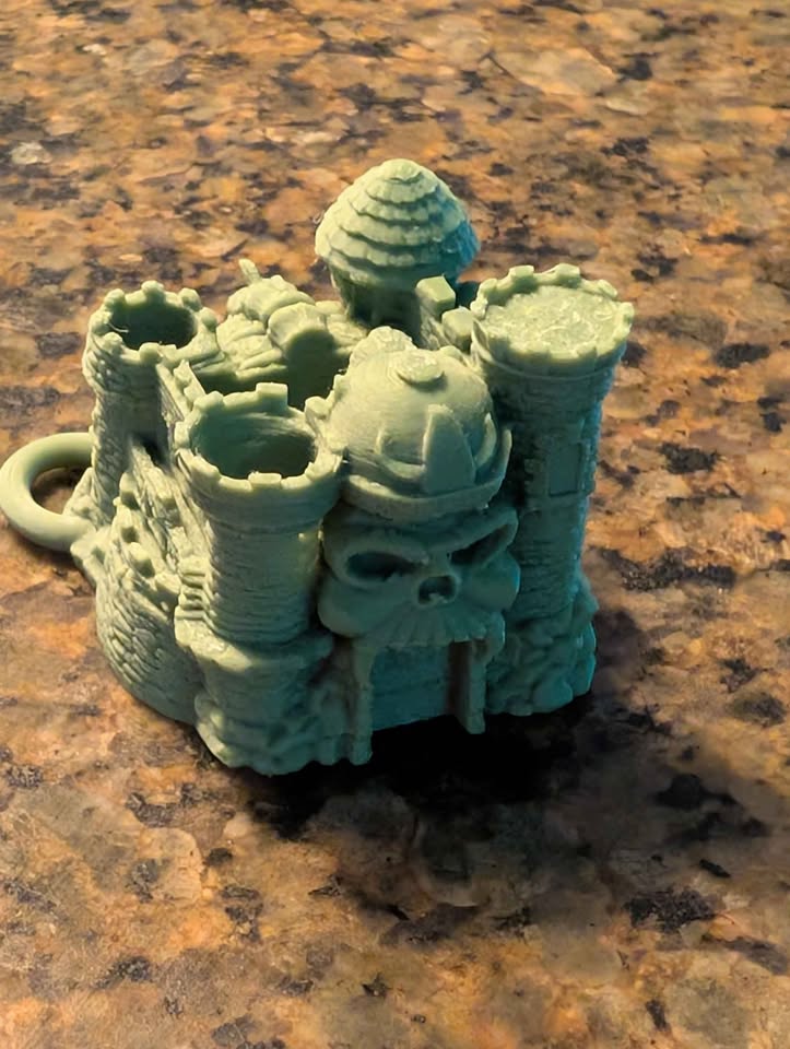 Castle Grayskull 3D printed Keychain Medium Size