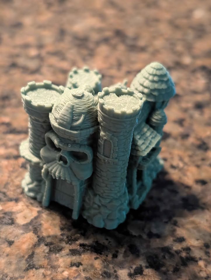 Castle Grayskull 3D printed Keychain Medium Size