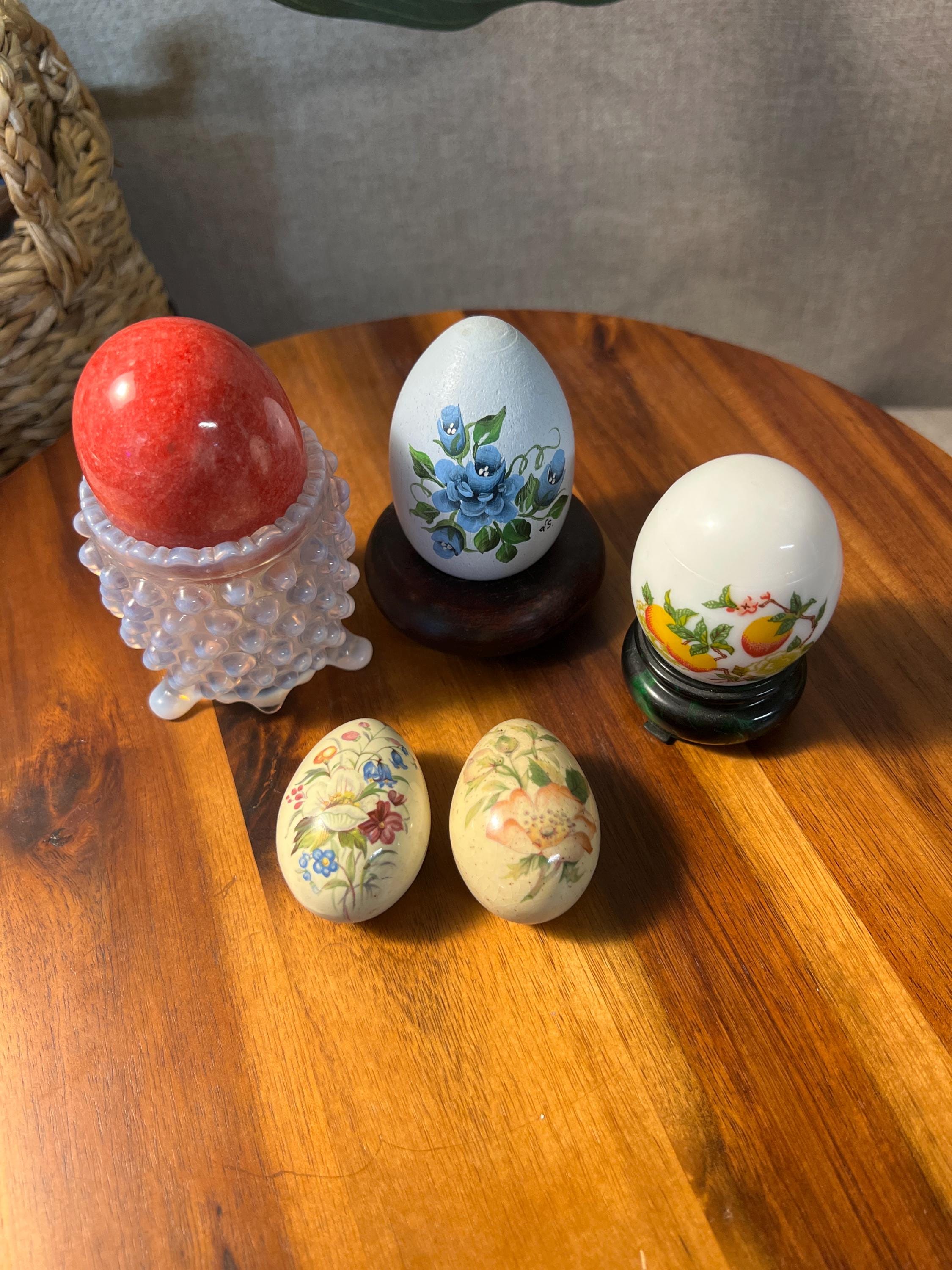 Vintage Lot Of 6 Unique Decorative Eggs