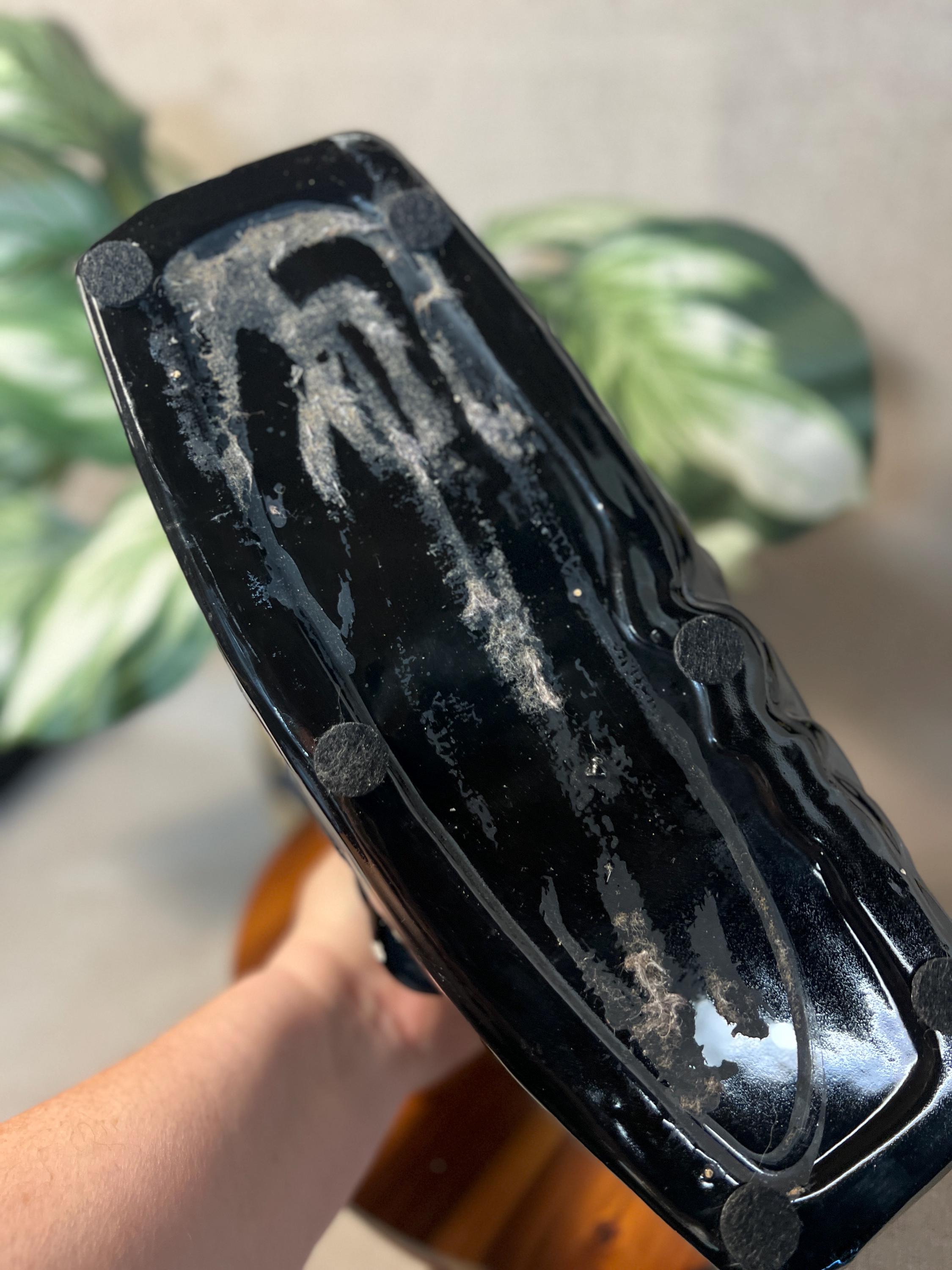 1950s Black Panther Prowling can be TV Light Lamp (Fitted and ready for light) MCM Planter