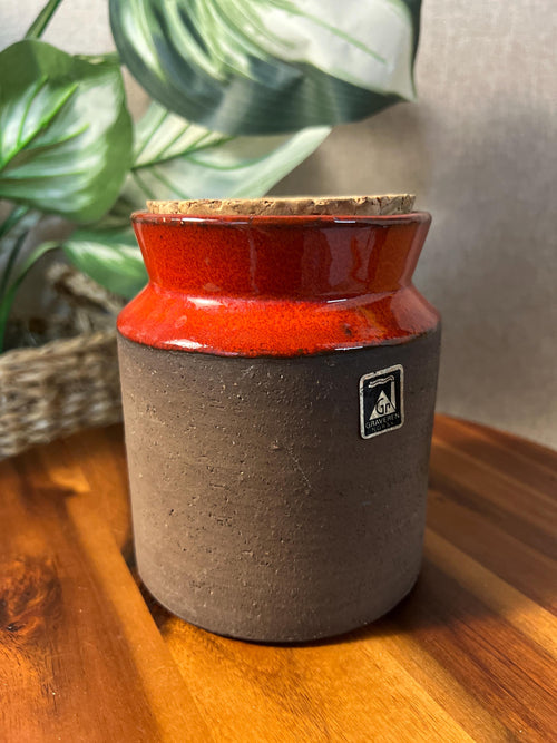 Graveren Norsk Pottery Vase Norway Ceramic Mid Century Scandinavian lava
