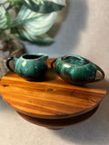 Blue Mountain Pottery Sugar Bowl and Creamer Canadian Ceramics