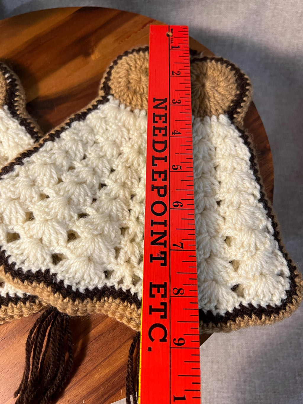 2  Handmade Crochet Pot Holders OWLS Trivet Kitchen Cottage Retro Seventies 70s