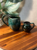 Vintage Pottery Pitcher and mug hand made