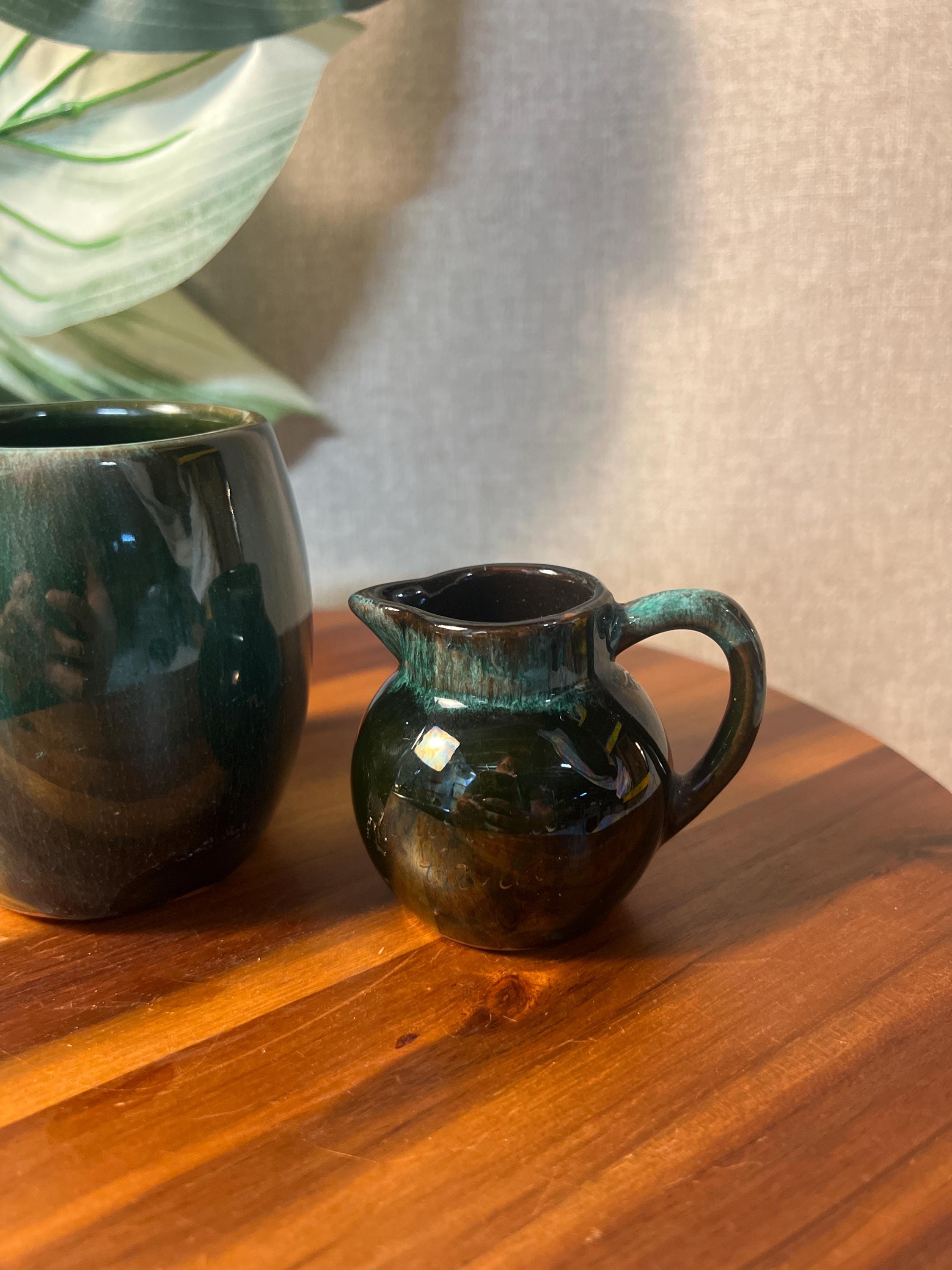 Vintage Pottery Pitcher and mug hand made