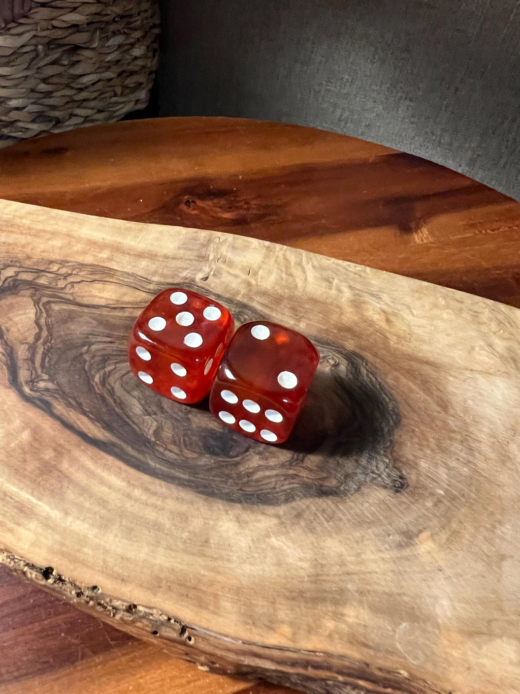 2 vintage antique Tested Bakelite Amber Dice set