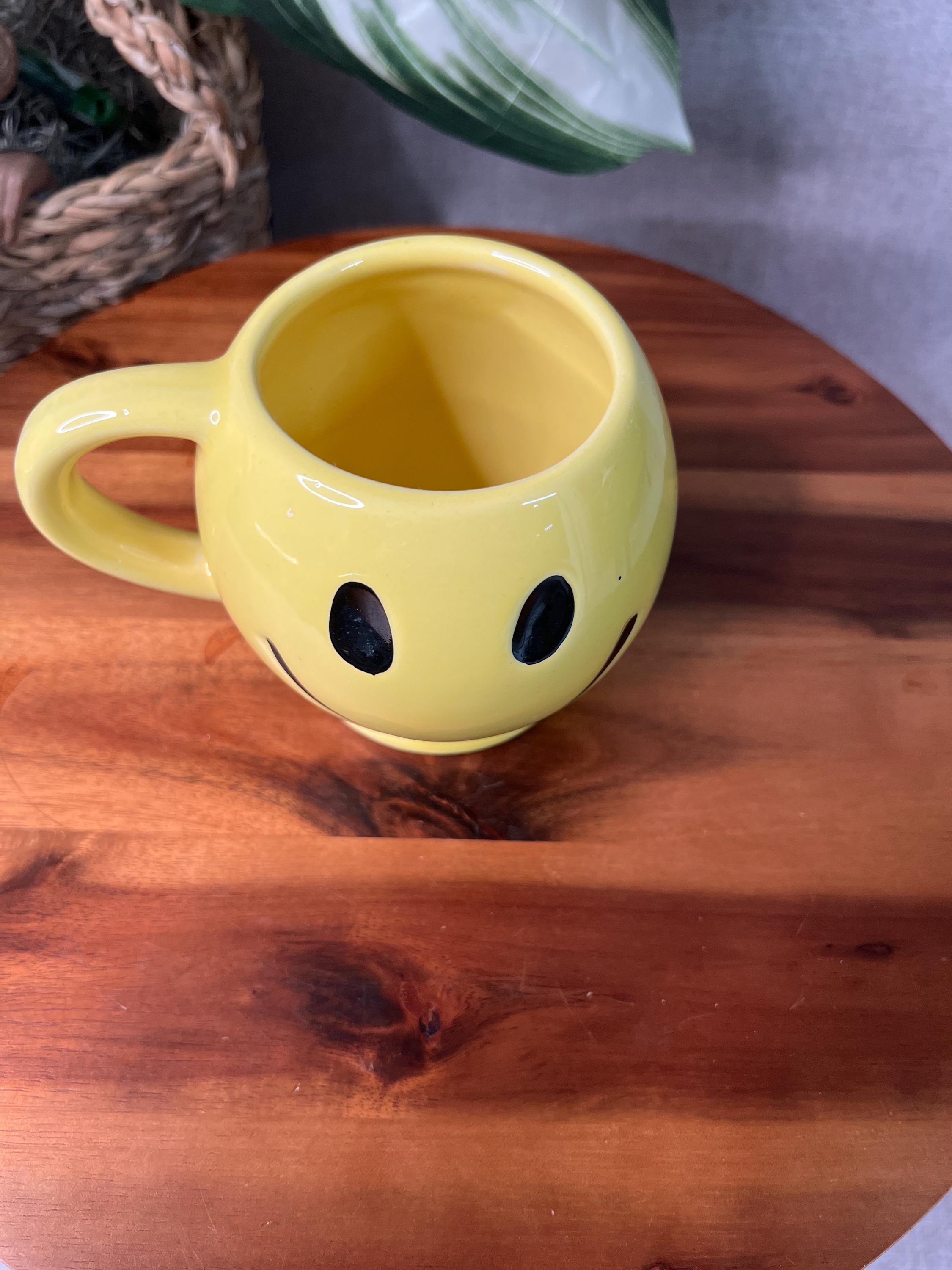 Vintage McCoy pottery happy face mug