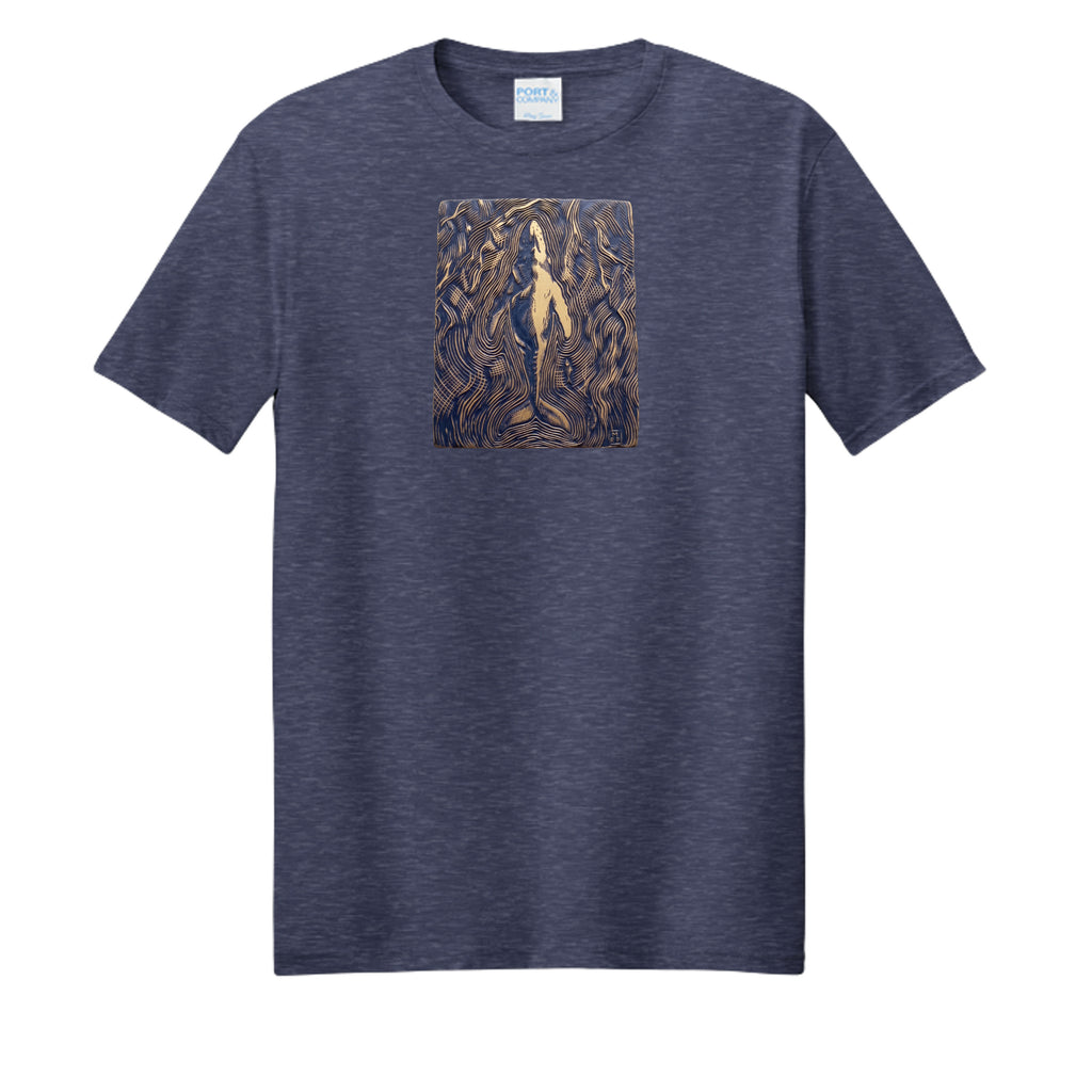 Team Navy Heather - PC455 - FRONT