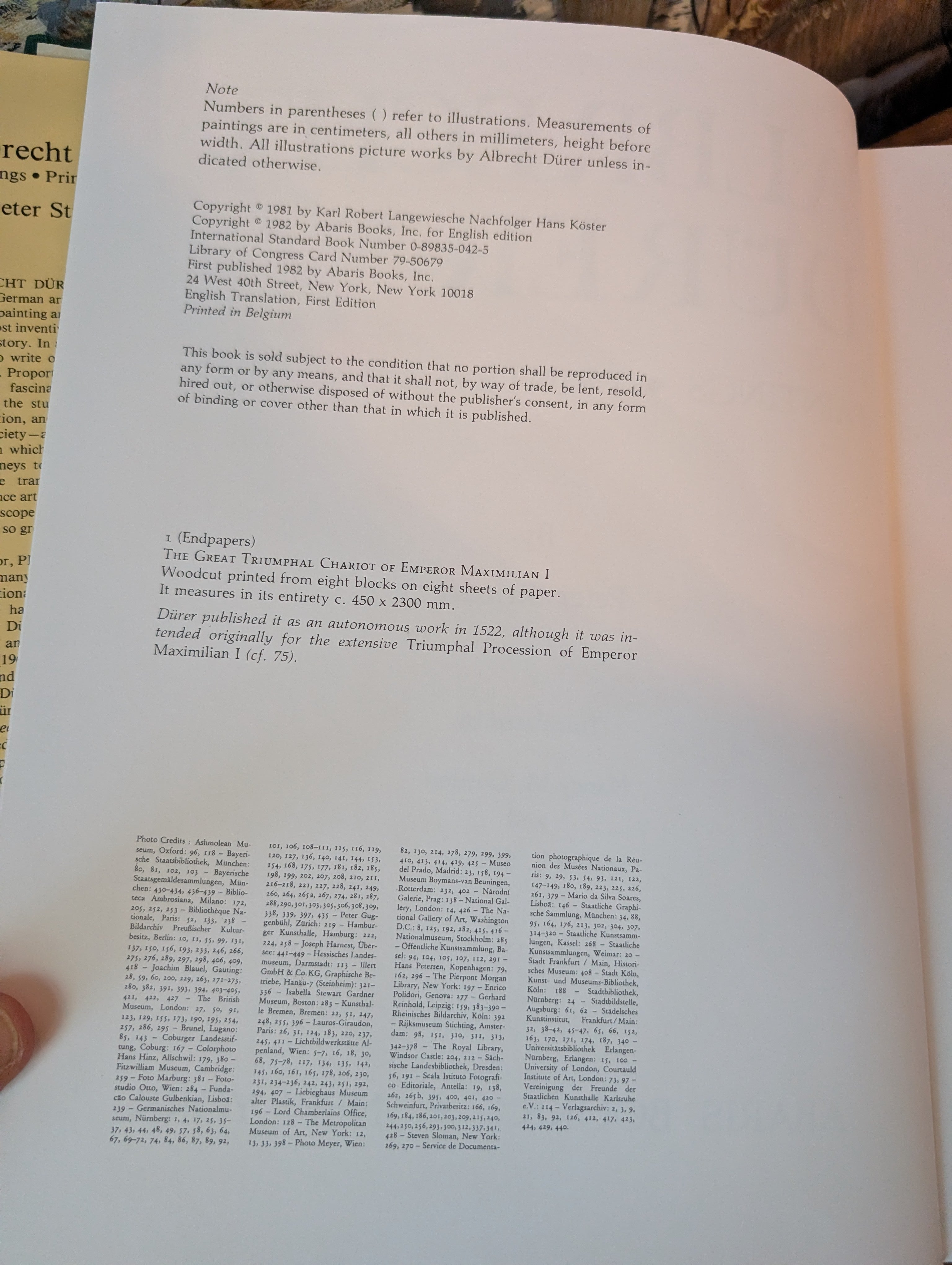 Albrecht Dürer: Paintings, Prints, Drawings by Peter Strieder — Abaris Books, 1982, First English Edition
