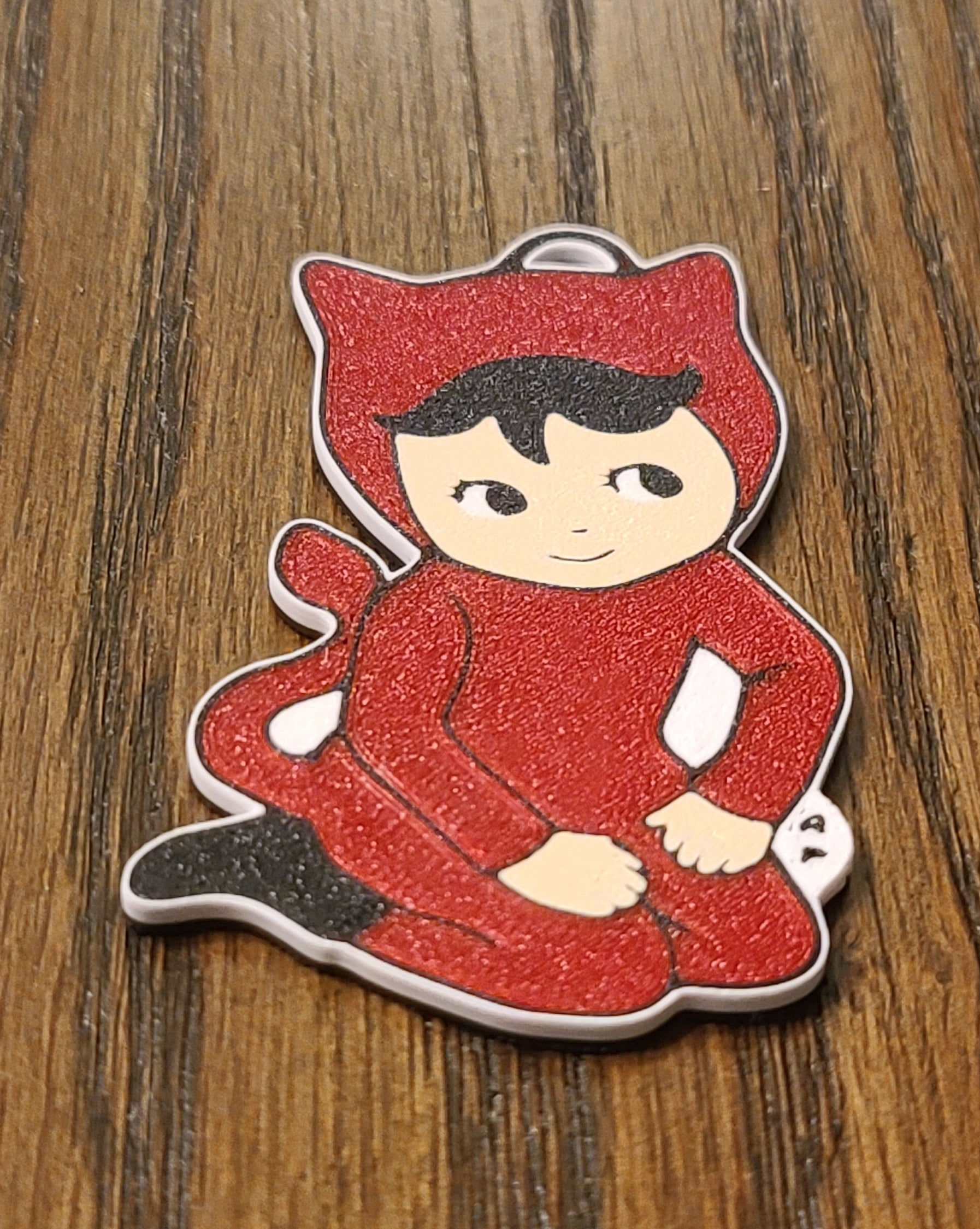 Little Devil Baby Keychain — Vintage Kitsch Collectible