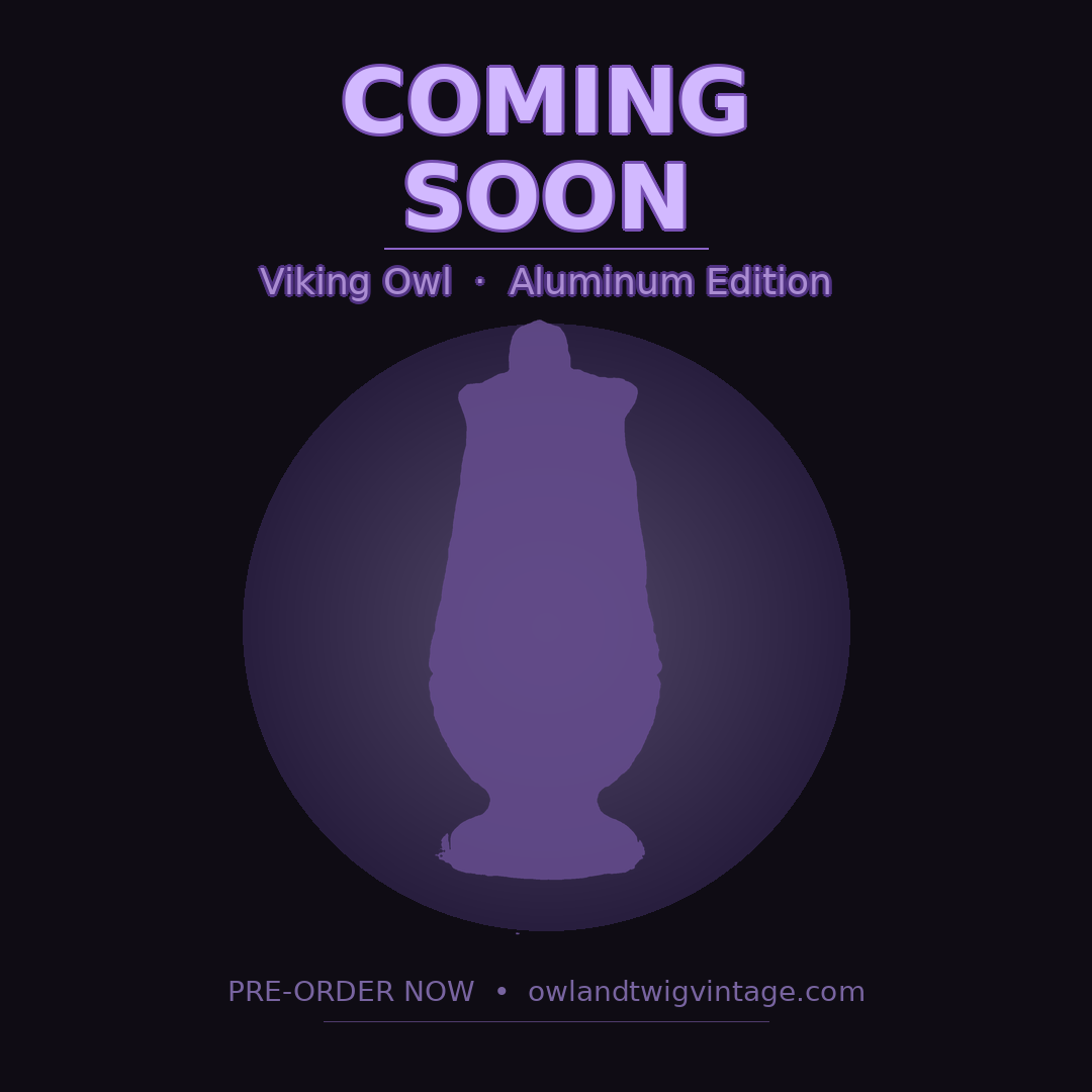 Viking Owl Aluminum Keychain — Pre-Order