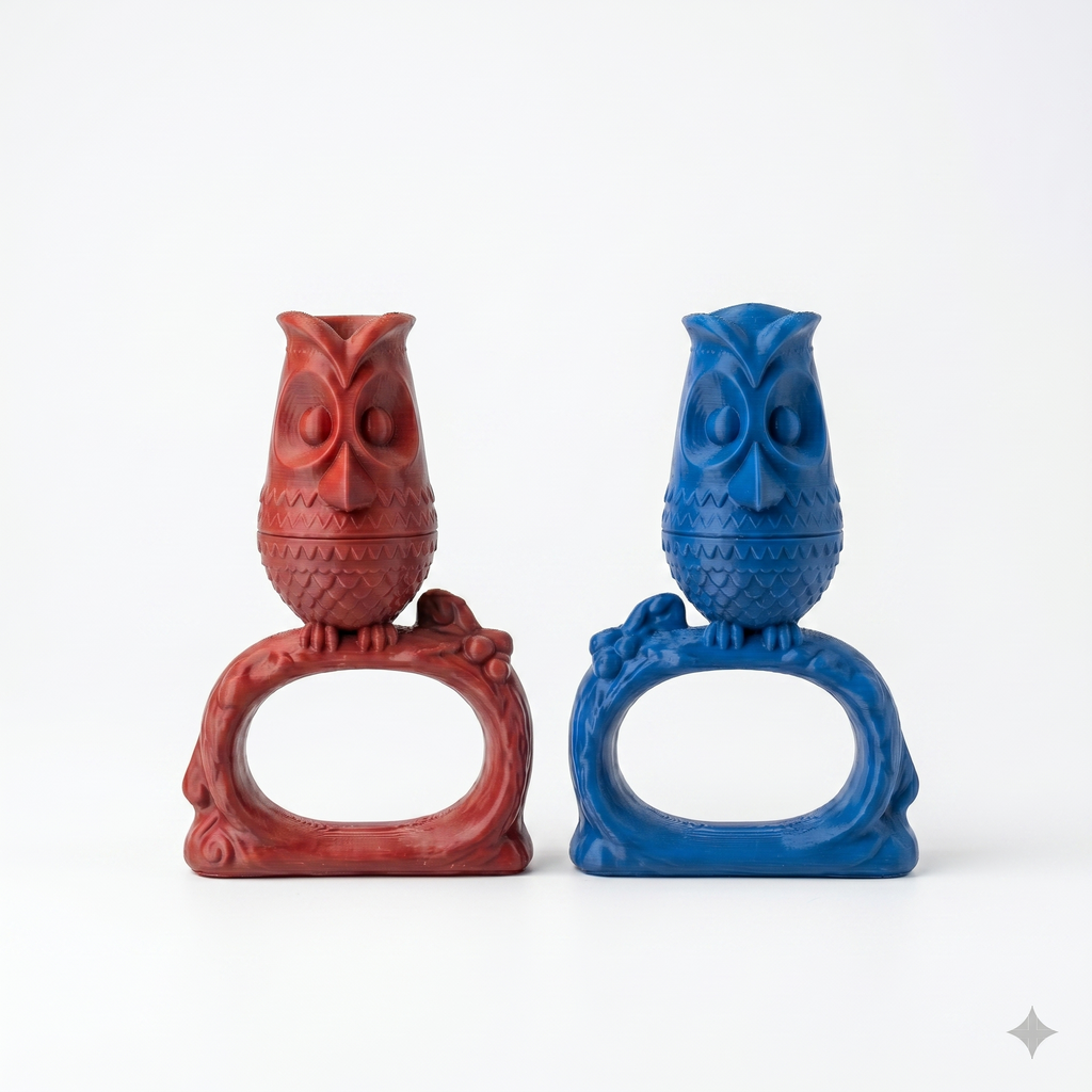 Viking Owl Napkin Ring Holder